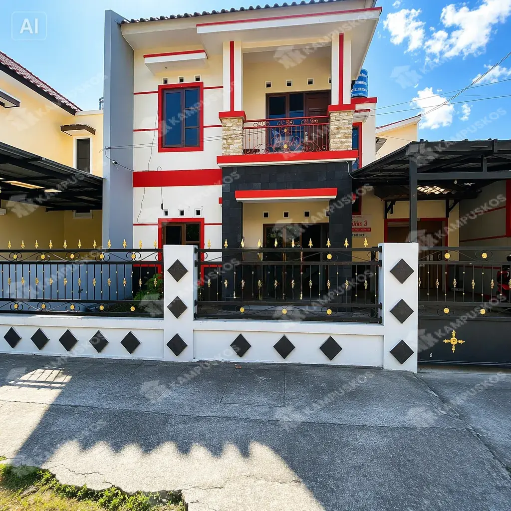FOR RENT RUMAH 3KAMAR, HALAMAN DEPAN LUAS,2 LANTAI, KAMAR LUAS  3K03DF090726 